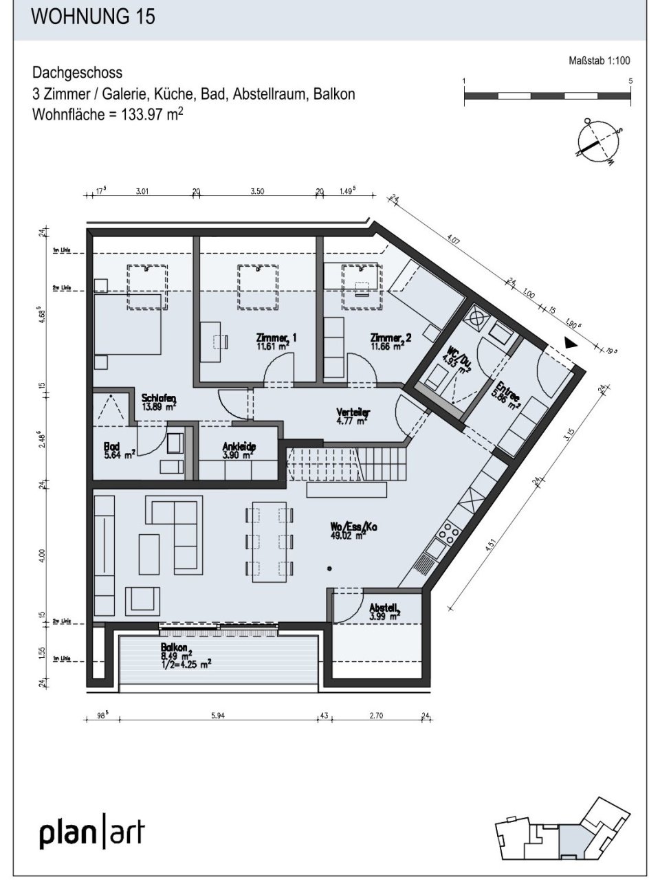 Grundriss | Wohnung Nr. 15