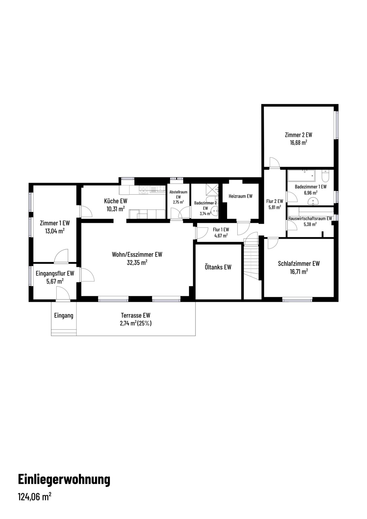 Grundriss Einliegerwohnung