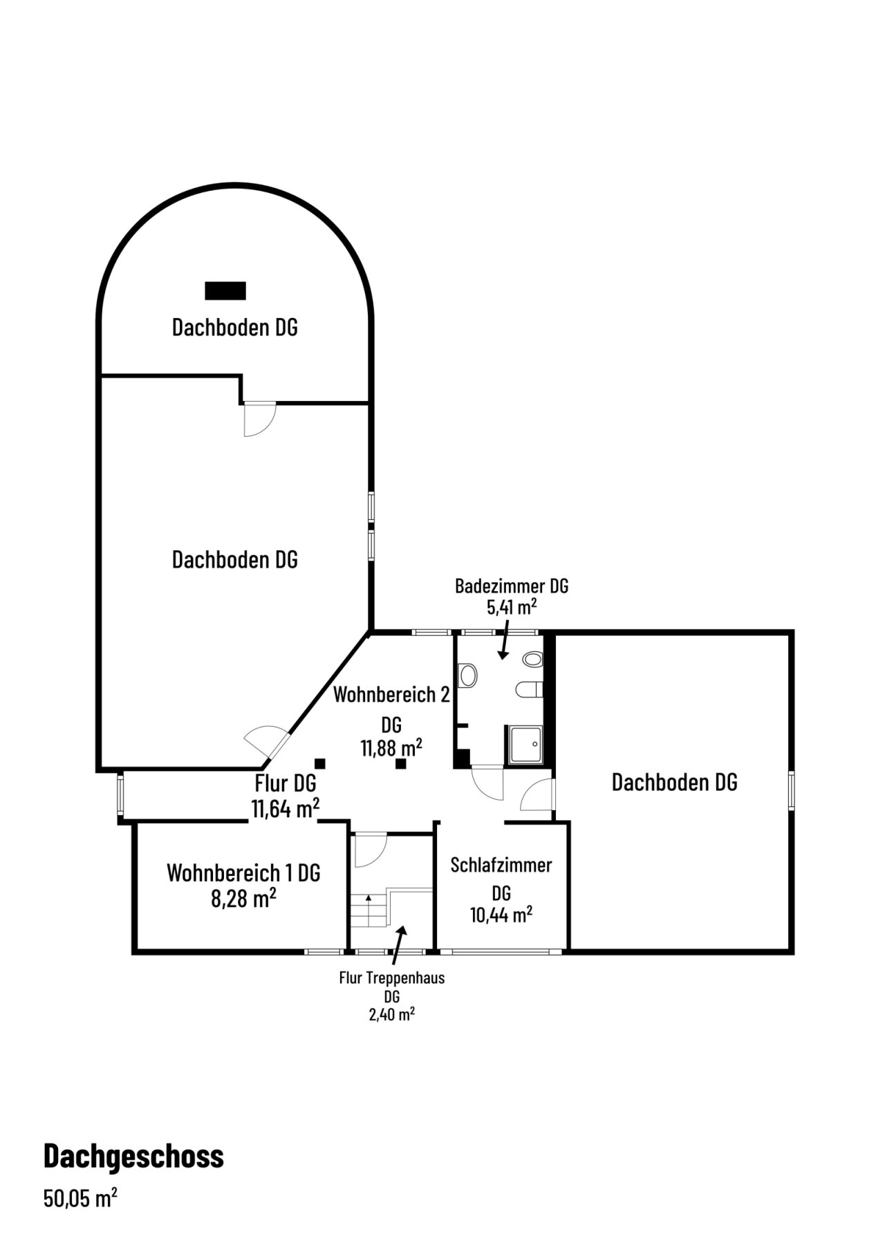 Grundriss Dachgeschoss