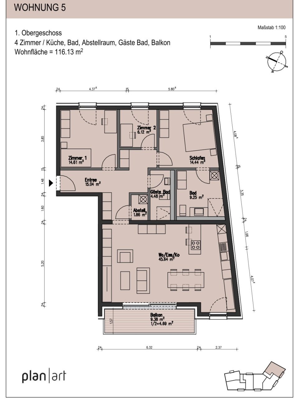 Grundriss | Wohnung Nr. 5