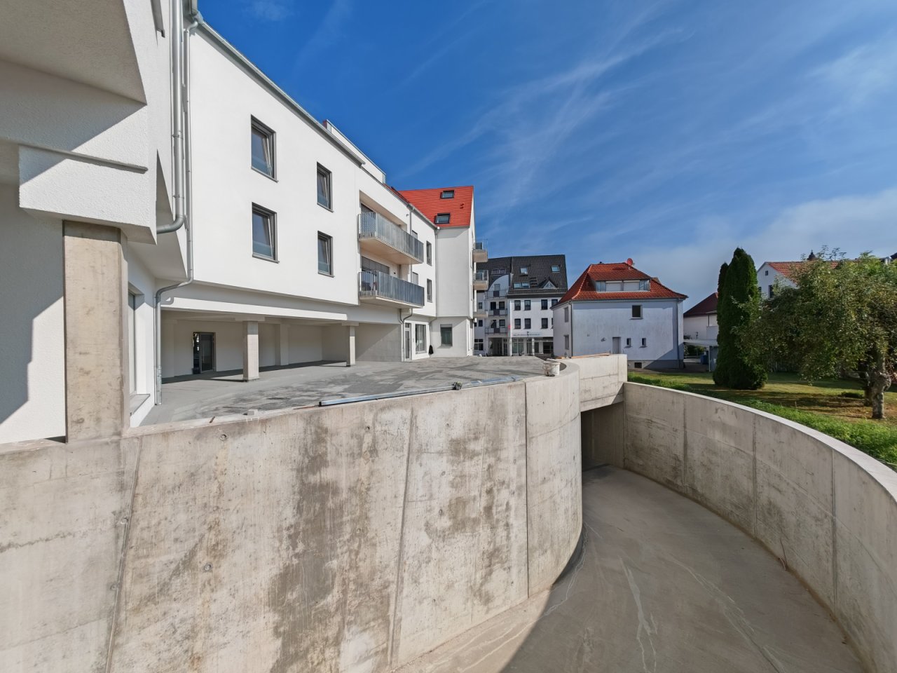 entrance to underground parking