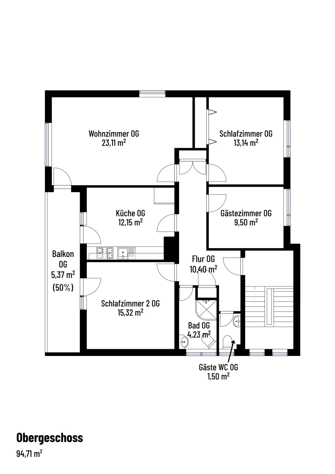 Floor plan upper floor